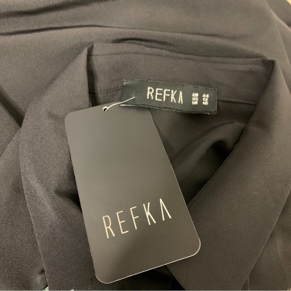 NWT REFKA Gizli Düğmeli Tunik - Siyah in Black Size EU 44 /US 12 / UK 16 - Picture 6 of 9